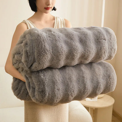 Thick Fleece Winter Double-sided Blanket