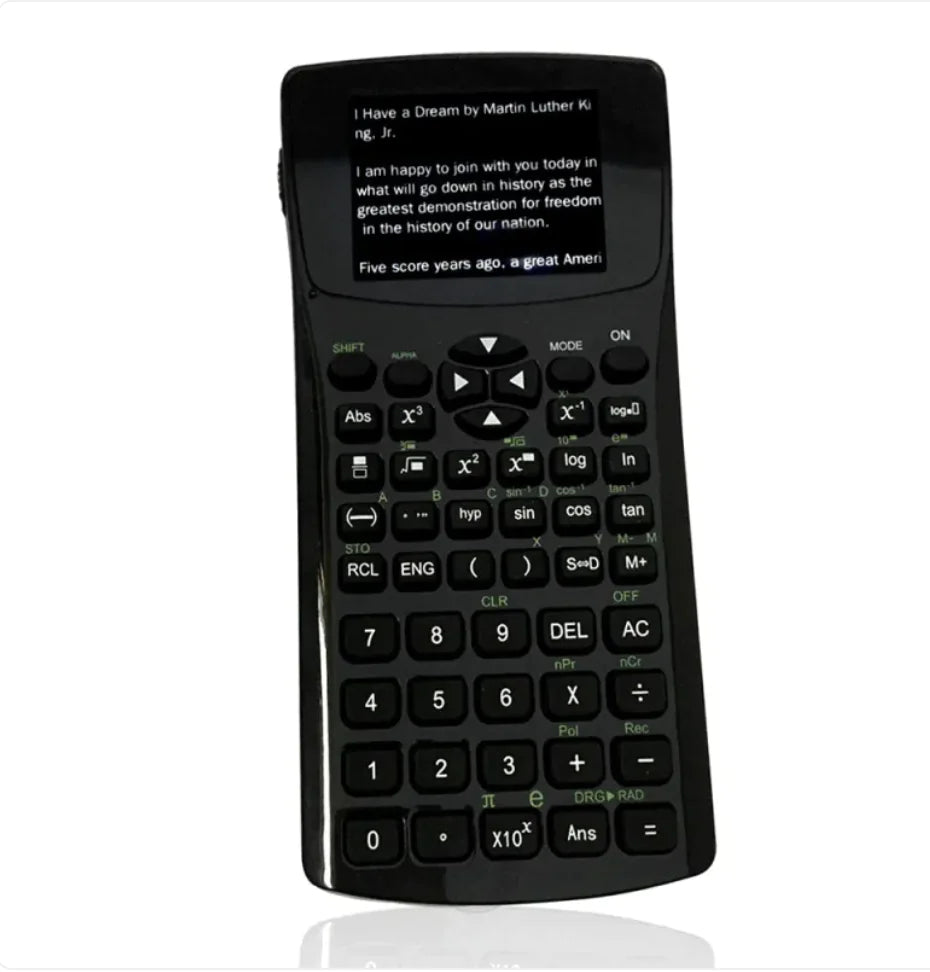 Portable Multifunctional Text Reading Calculator