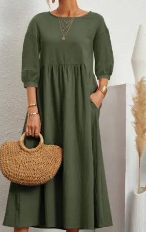 Sleeve Dress Elegant Women