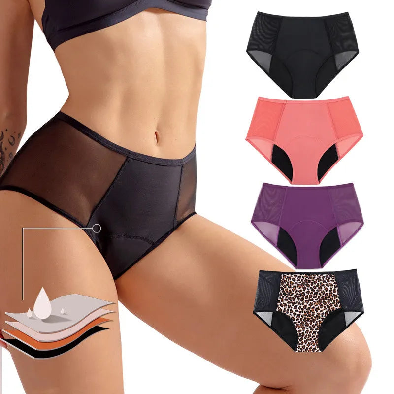 4-layer Absorption Menstrual Briefs Leak-proof Women's Menstrual Period Pants