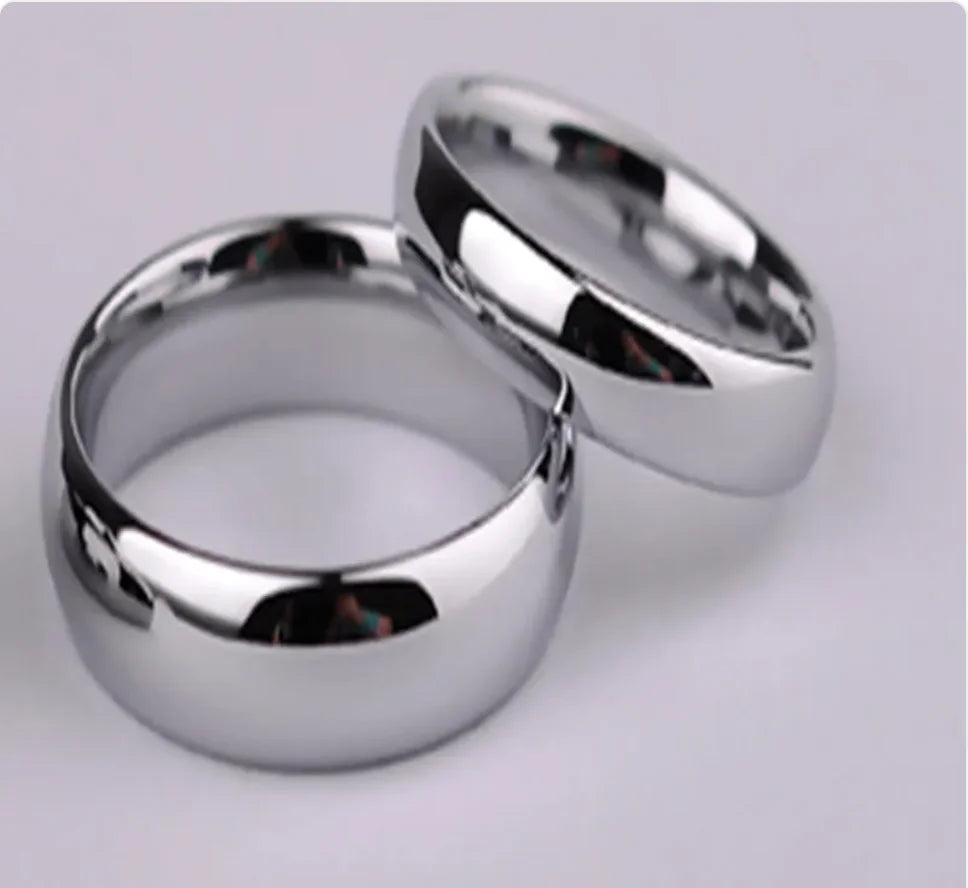 Simple Stainless Steel Mirror Ring