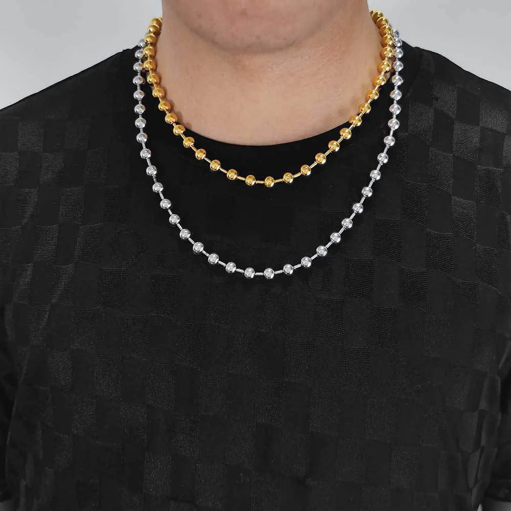 50cm Stainless Steel Bead Chain Necklace