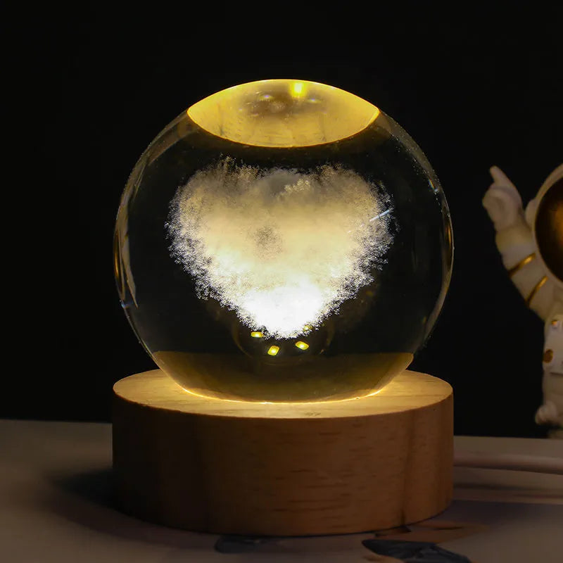 Luminous Starry Sky Crystal Ball Night Lamp