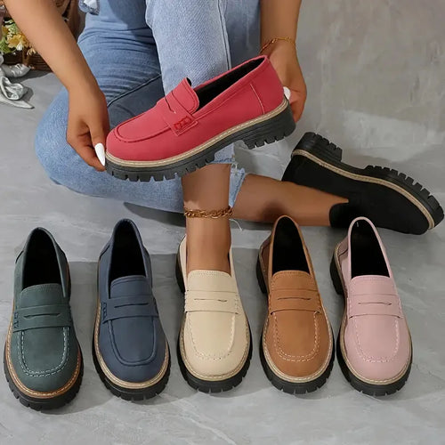 Casual Matte British Style Women's Shoes