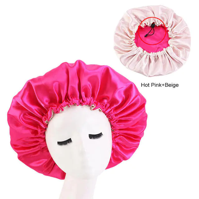 Women Satin Sleeping/Shower Cap