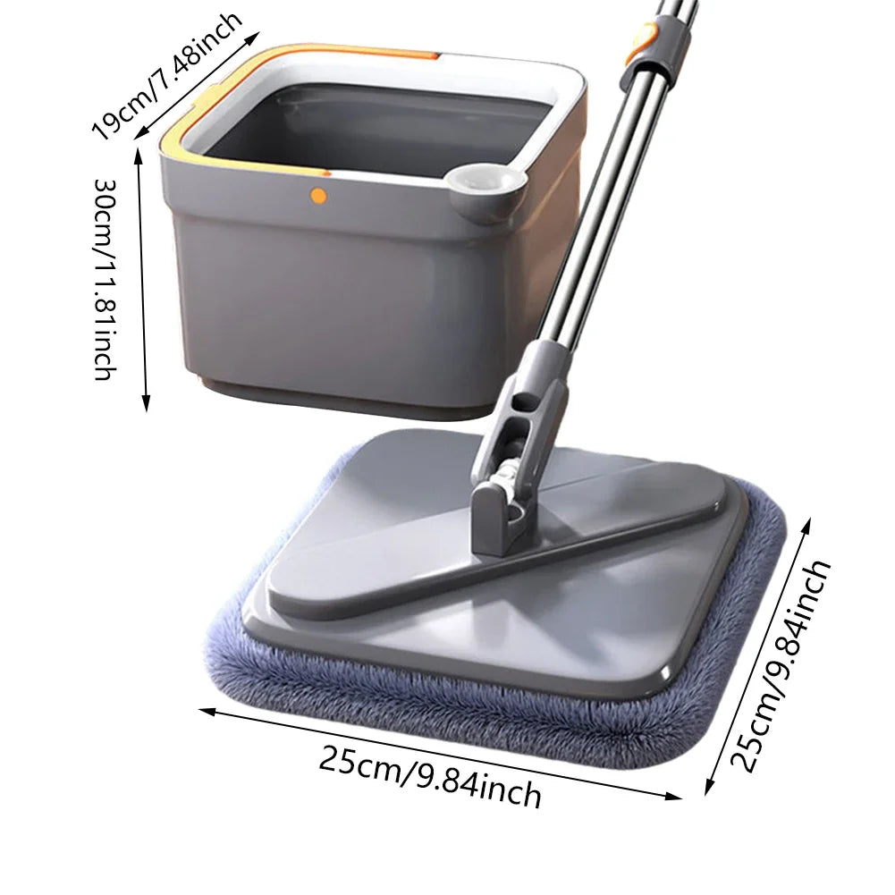 360 Rotating Spin Mop With Self-Cleaning