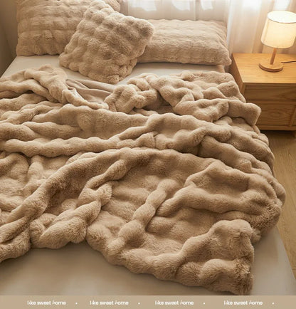 Thick Fleece Winter Double-sided Blanket