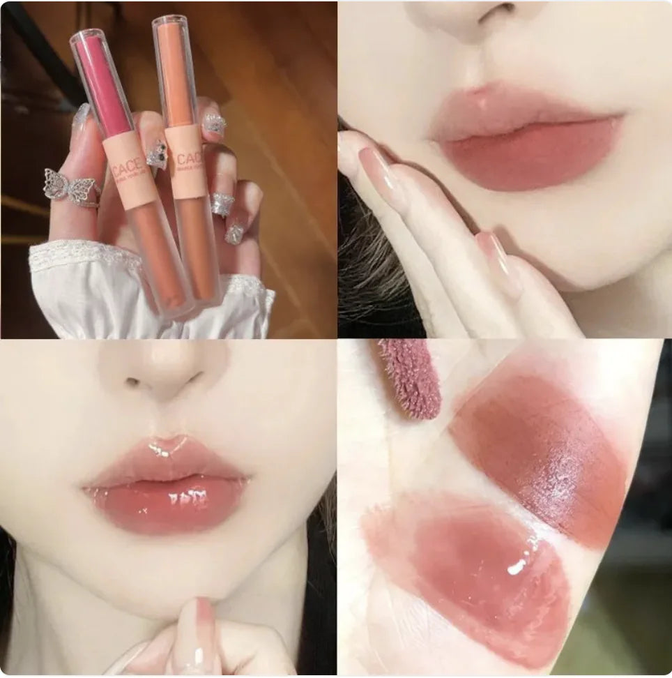 Dual-Ended Long-Lasting Moisturizing Lip Lacquer