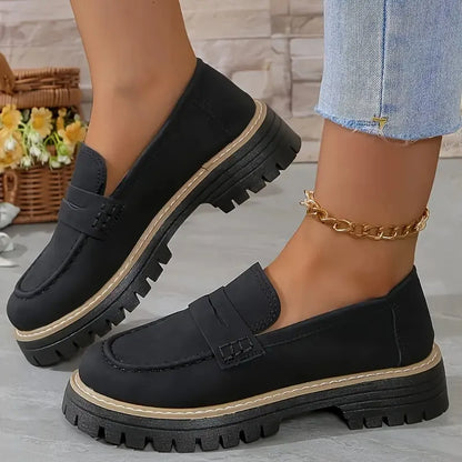 Casual Matte British Style Women's Shoes