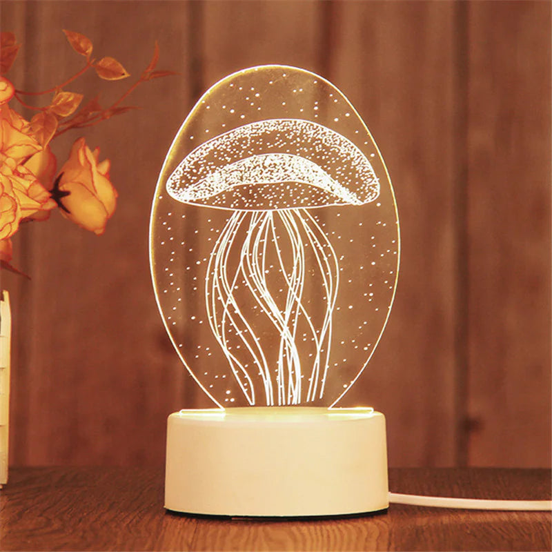 3D LED Night Light Lamp