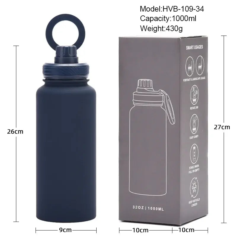 Insulated Water Bottle With Phone Holder