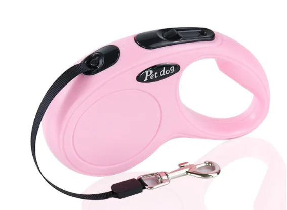 Retractable Dog Leash with Dispenser and Poop Bags