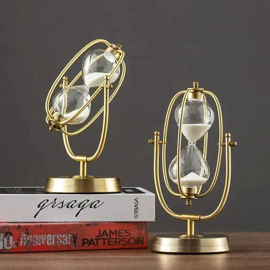 360 Rotating Metal Sand Hourglass