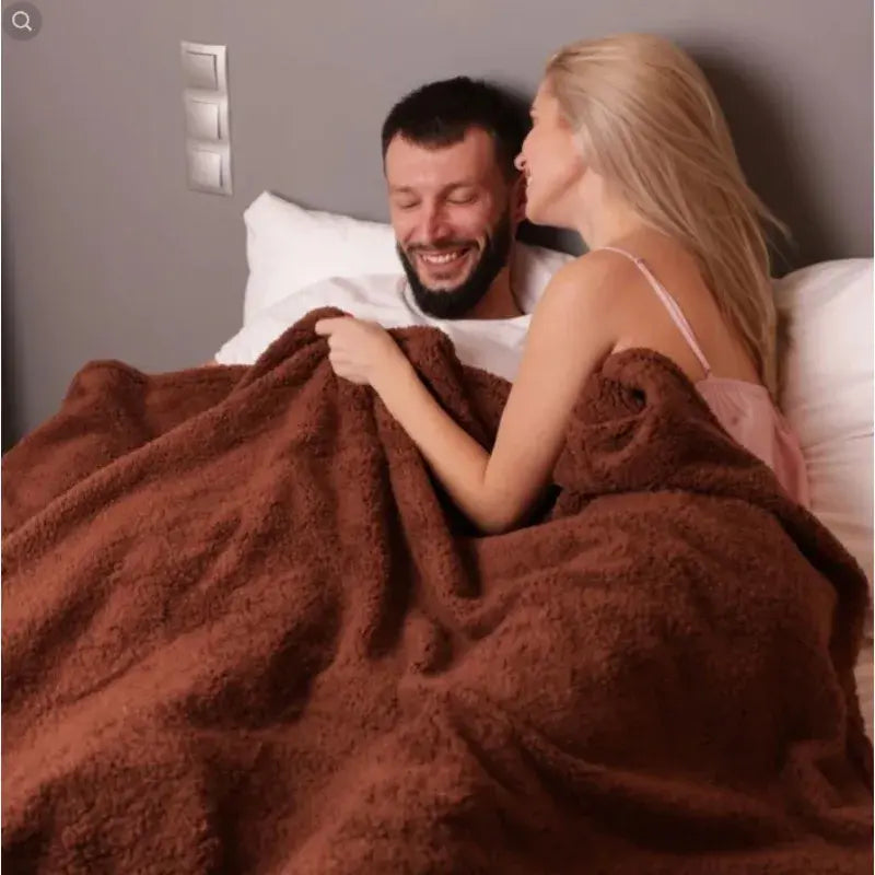 Romantic Couple Winter Blanket