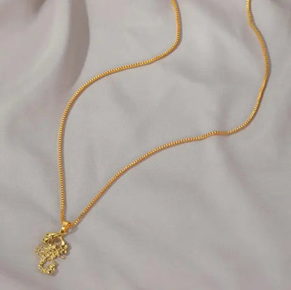 Gold Scorpion Necklace