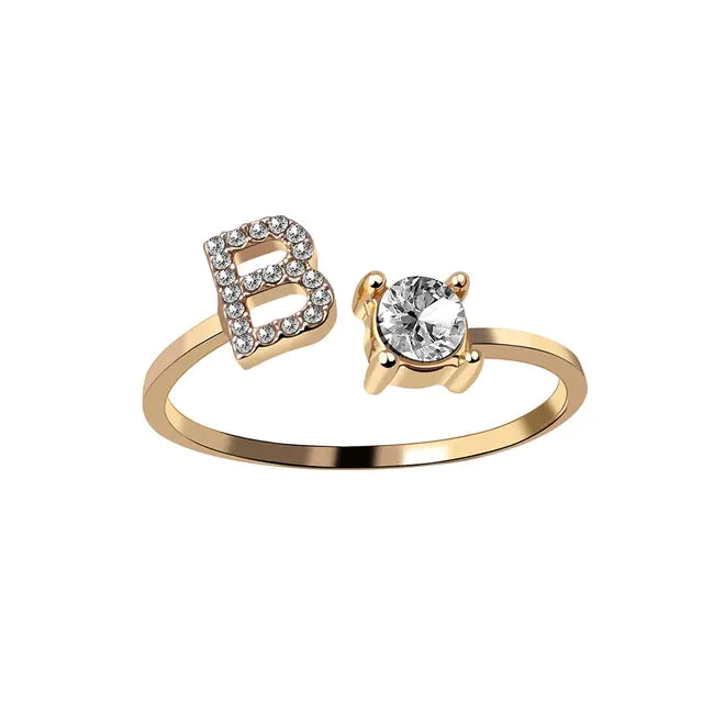 Initial Letter Rings for Women