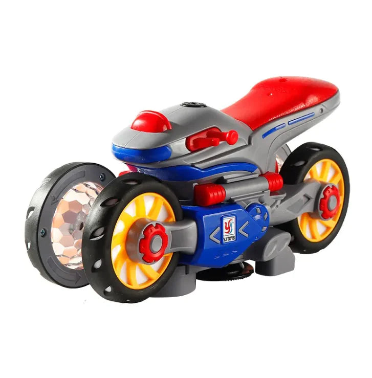 Rotating Motorcycle Toy Car