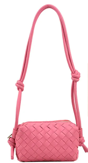 Woven Small Square Bag Retro Candy Color