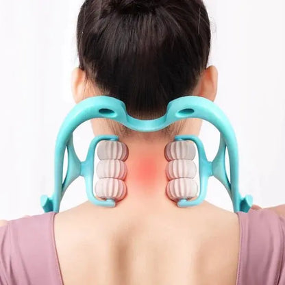 6 Wheel Pressure Point Neck Massager