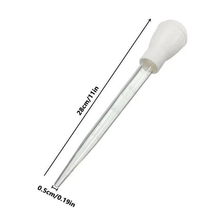 2 PCS Meat & Poultry Baster Heat Resistant BPA Free Turkey Syringe Flavor 30ML