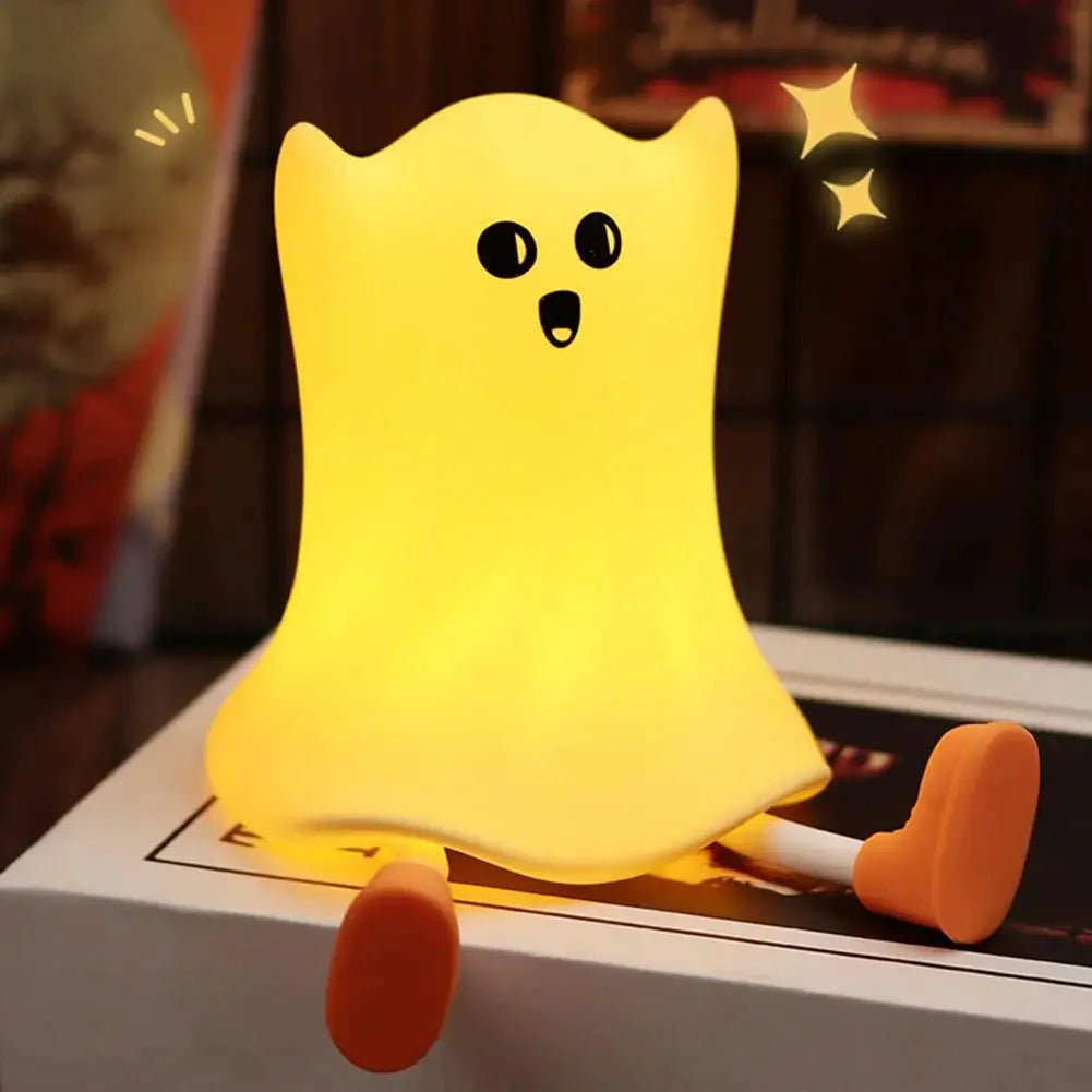 Halloween Silicone Ghost Shaped Bedside Lamp