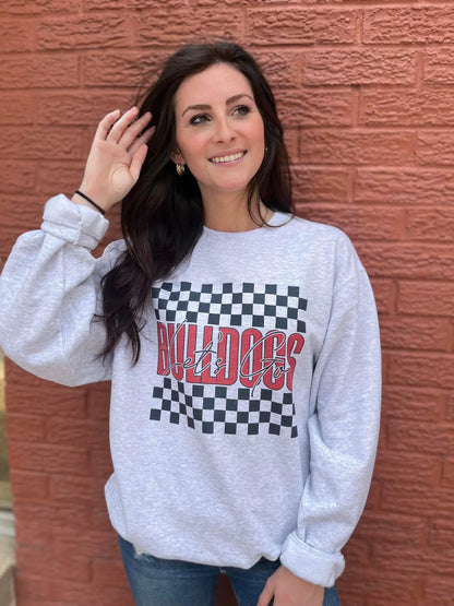 Checkered Custom Mascot Sweatshirt