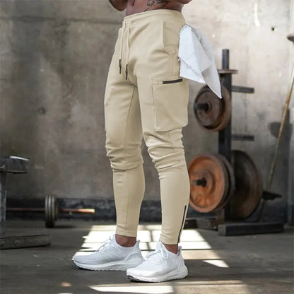 Sports Pants Multi-pocket Zipper Men