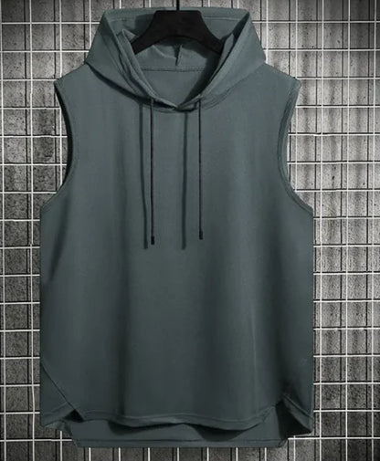 Men's Hong Kong Style Casual Hoodie Vest