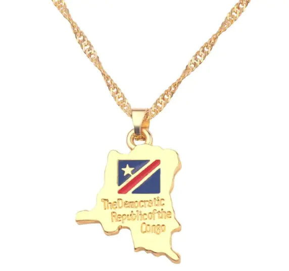 Necklace of Geographical Maps of the World