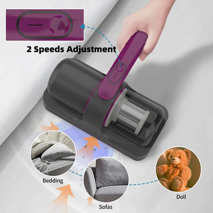 Wireless Mattress Vacuum Cleaner & UV-C Bed Dust Remover