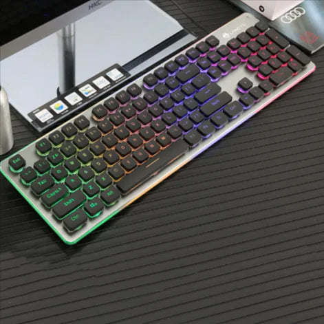 USB Wired Luminous Gaming Keyboard – Ideal for Home & Office Use