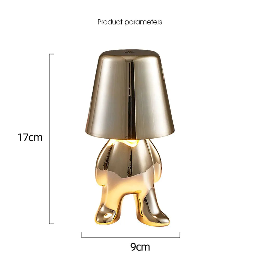 Golden Man LED Touch Lamp