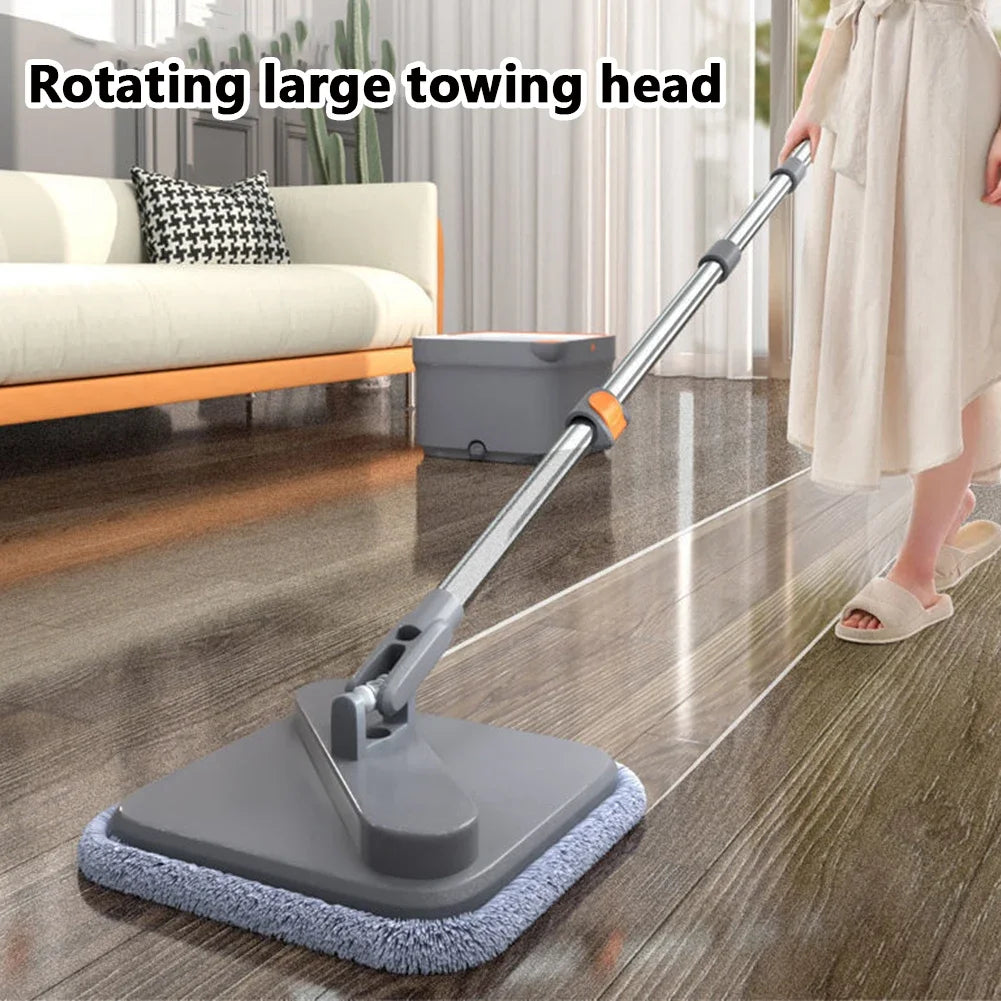 360 Rotating Spin Mop With Self-Cleaning