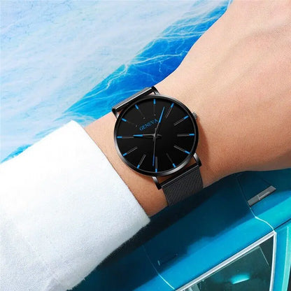 Waterproof Men's Watch Stainless Steel Quartz Luminous Classic Watches Business