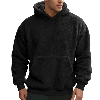 New Men's Double-sided Velvet Loose Sweater Men