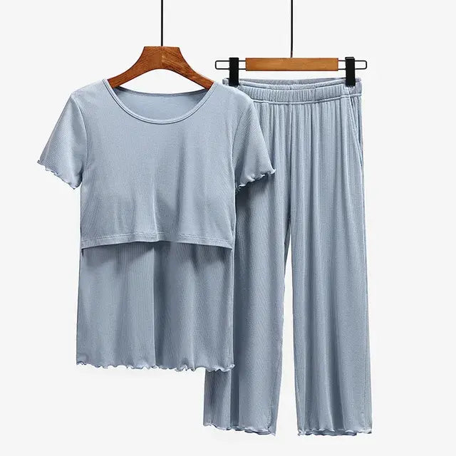 Maternity Clothes Sleepwear Set