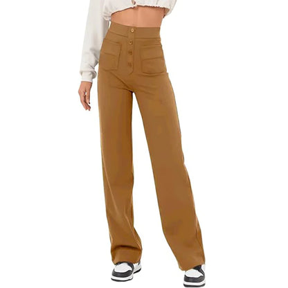 High Waist Wide Leg Baggy Trousers