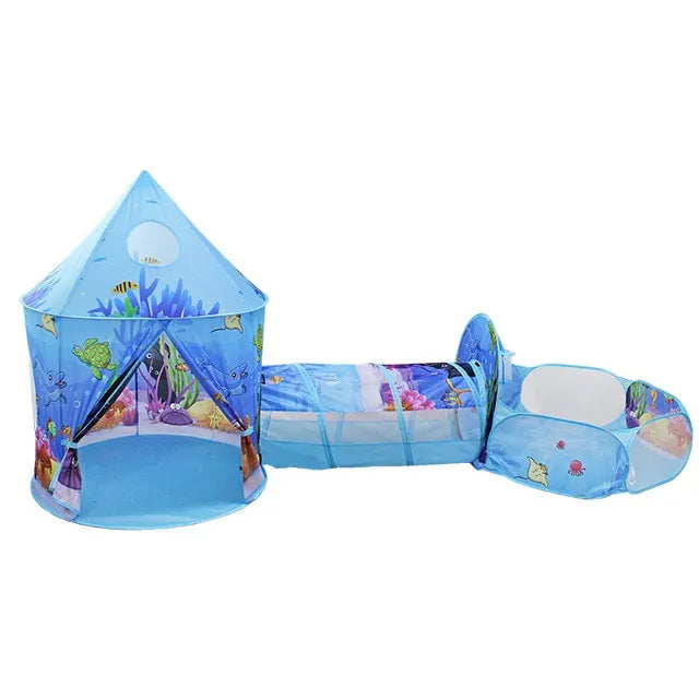 Kids Tent House Play Tunnel