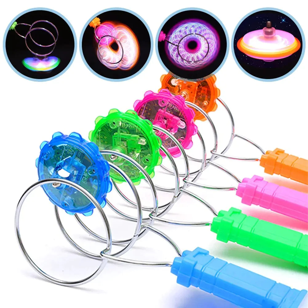 LED Light Gyro Wheel Magic Spinning Yo-Yo Ball Kids Gift Toy