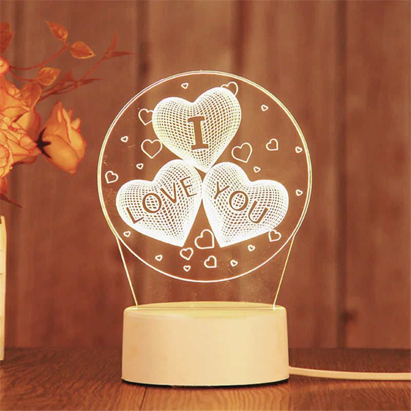 3D LED Night Light Lamp