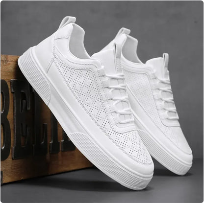 Stylish Thick-Sole Lace-Up Casual Sneakers