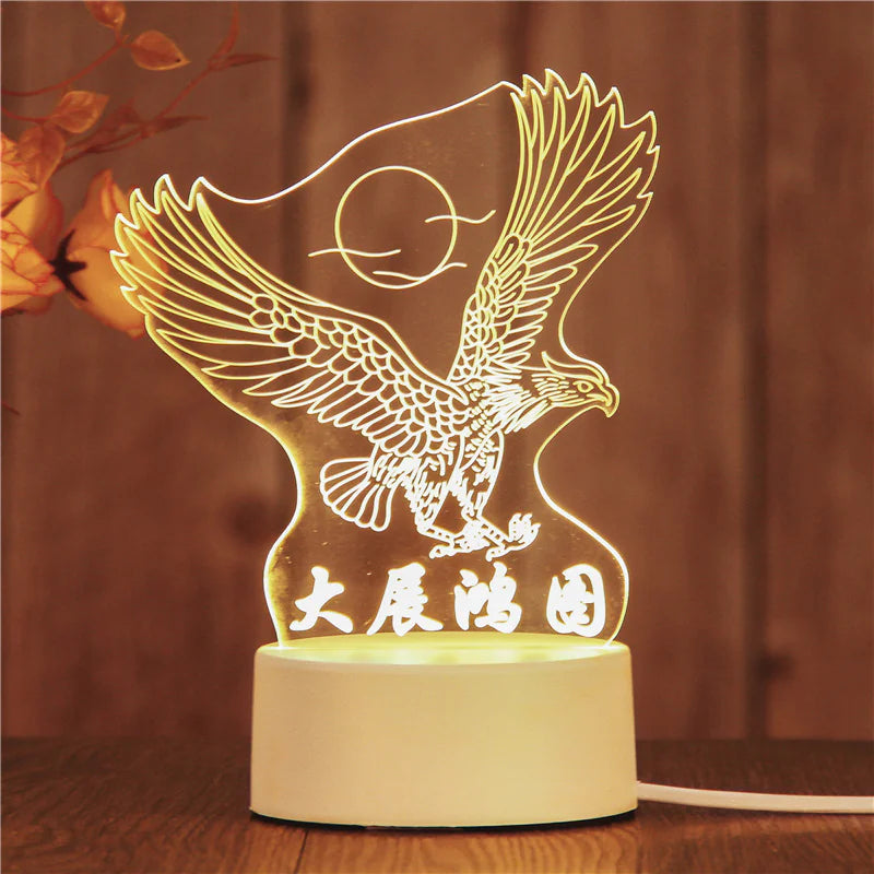 3D LED Night Light Lamp