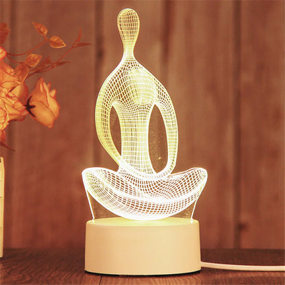 3D LED Night Light Lamp