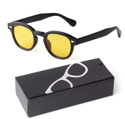 Gradient Small Round Sunglasses for Women Men