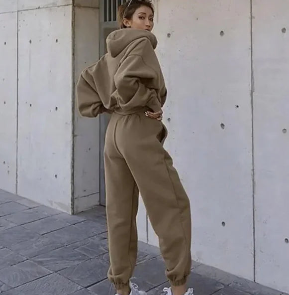 Women's Casual Hoodie Suit