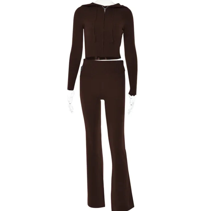 Fashion High Waist Two-piece Suit