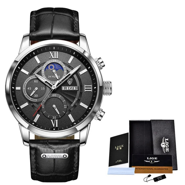 Leather Men Quartz Luxury Watches