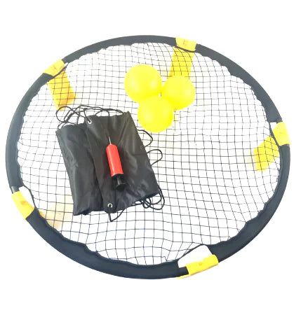 Buzz Ball Spike Battle Game, Outdoor Sports Equipment with 3 Balls