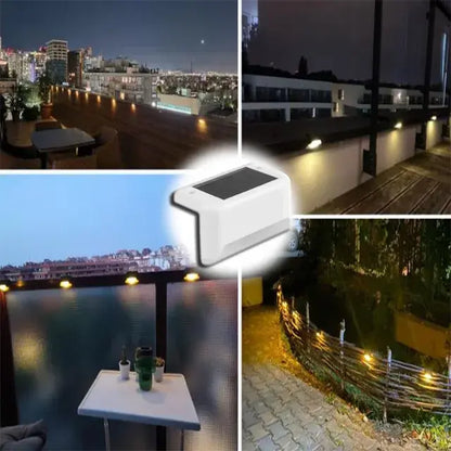 Warm White LED Solar Step Lamp