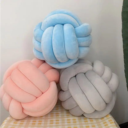 Hand Knot Cotton Pillow